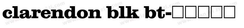 clarendon blk bt字体转换